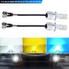 1 Pair 80W H3 Car Headlight 3570 2SMD LED Bulb Head Lamp 4000LM LED Chips Fog Bulb 6000K White Blue Yellow DC12V 24V