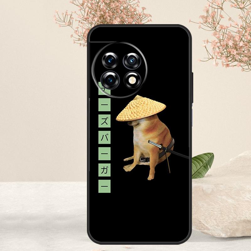 Funny Cheems Doge Case For OnePlus 15 R 13 13T 13R 12 12R 11 10T 8T 9 10 Pro Nord 5 CE 4 2 3 Lite N20 N30 Cover