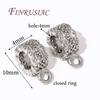 18K Gold Plated Brass with Zircon Pendants Bail With Closed Ring,Bale For Pendant Accessories For Jewelry,DIY Bracelets Findings