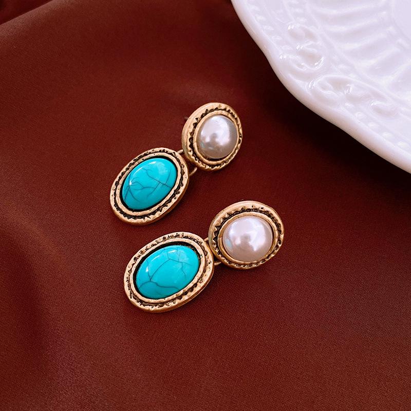 

Винтажный набор ожерелий из стразов в стиле пэчворк - Ретро придворный стиль, ключичная бижутерия