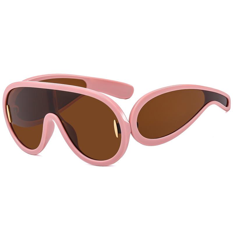 Big Frame One-Piece Sunglasses Sunglasses Futuristic Punk Hip Hop Outdoor Sunglasses