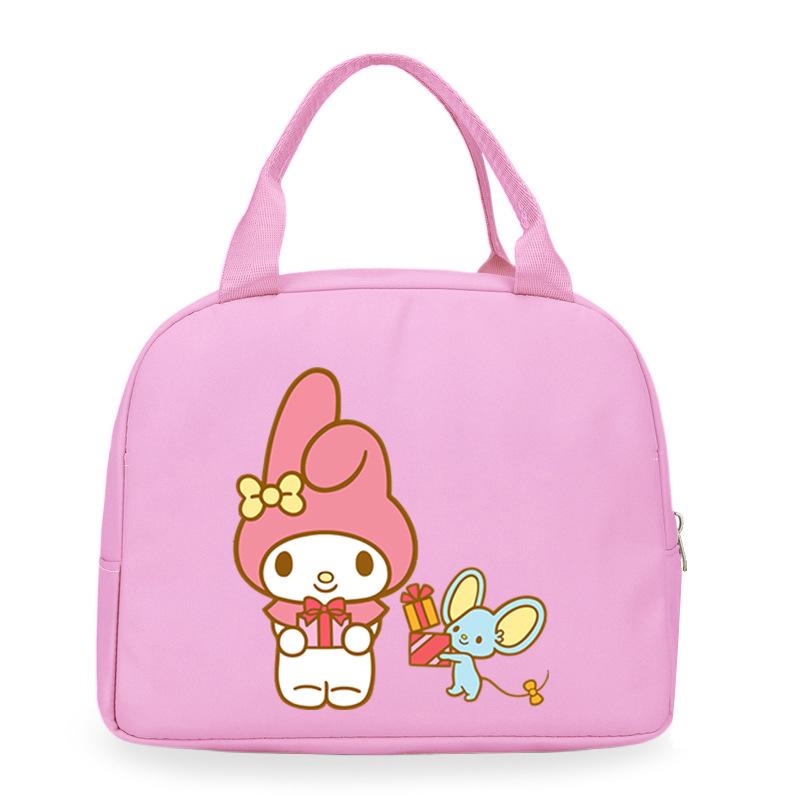 Melody cute cartoon print student lunch bag high value work commute leisure handbag