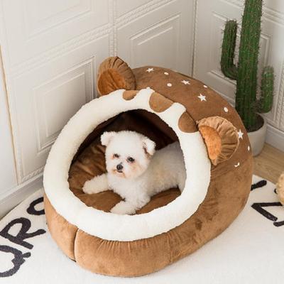 Pet House Universal Mattress - Semi-Enclosed, Warm, Thickened for All Seasons, Suitable for Teddy, Large, Medium, Small Dogs & Cats