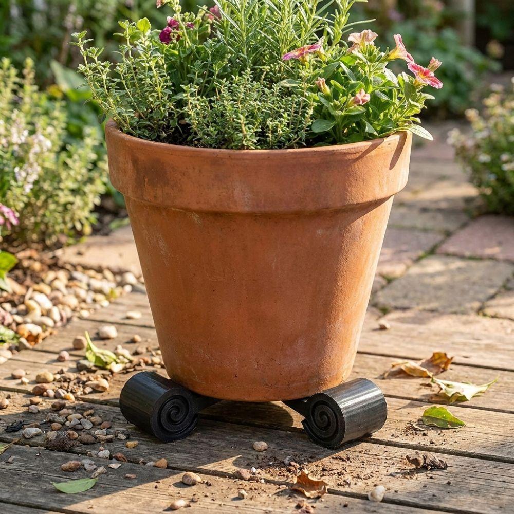 3Pcs 3D Printed Mini Cylindrical Plant Pot Risers Planter Support Blocks Indoor Potted Plants