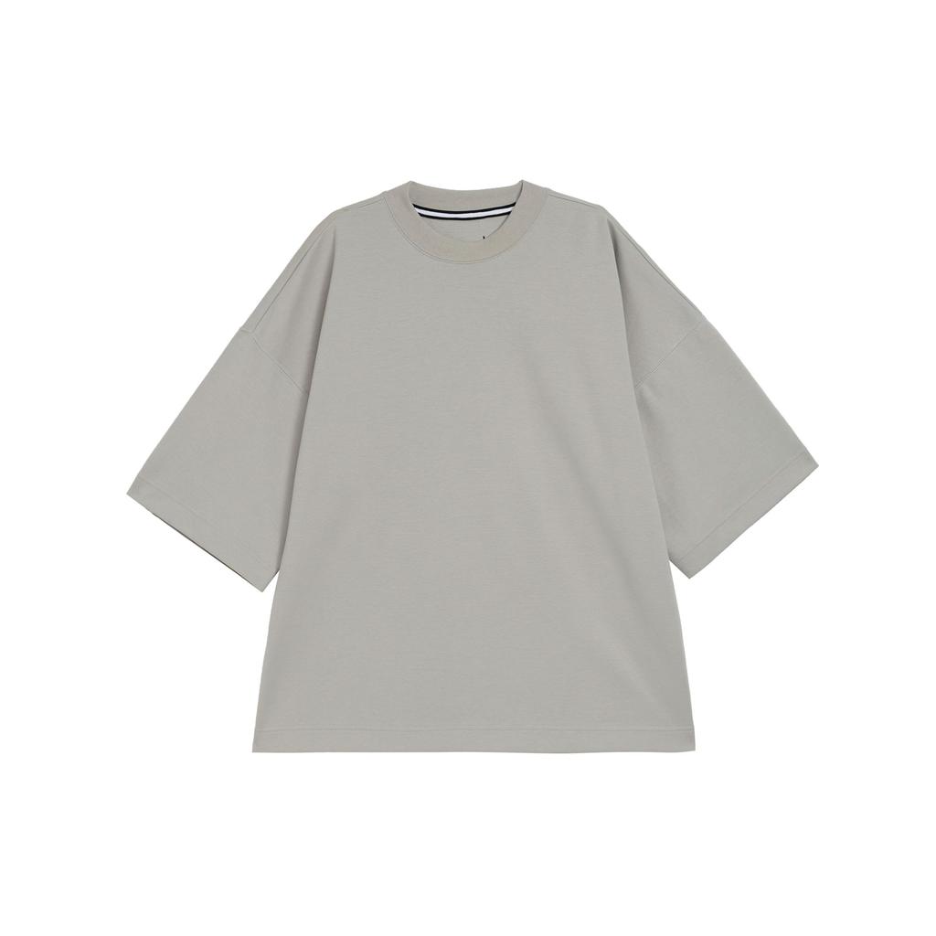 Nike Sportswear Tech Fleece Reimagined Loose Short Sleeve T-Shirt With Dropped Shoulders Men Tops Light-Iron FB8166-012
