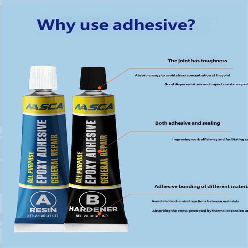 Epoxy AB Resin Adhesive New Formula Strong Glue for Metal Ceramic Plastic Bonding Repair
