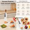 Handheld Vacuum Sealer, Portable USB Rechargeable Vacuum Sealer for Food with Digital Display, 20 Reusable Vacuum Bags (S/M), Strong Suction Mini Food