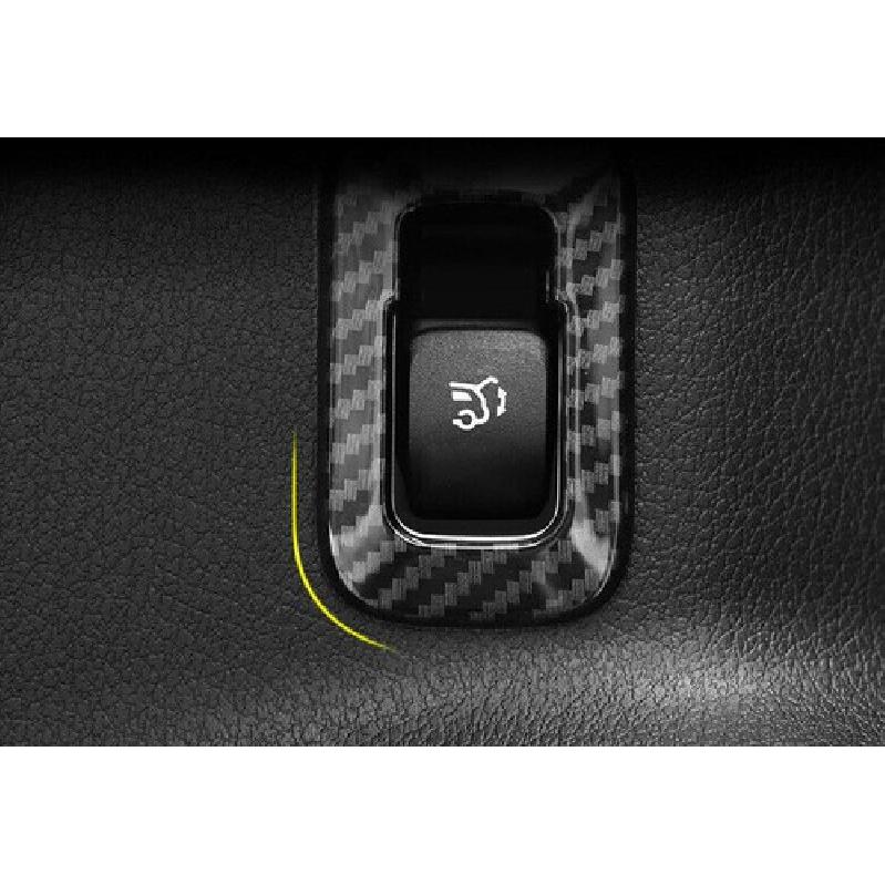 For Benz GLA Carbon Fiber -22 Car Inner Tailgate Rear Door Switch Cover Trim