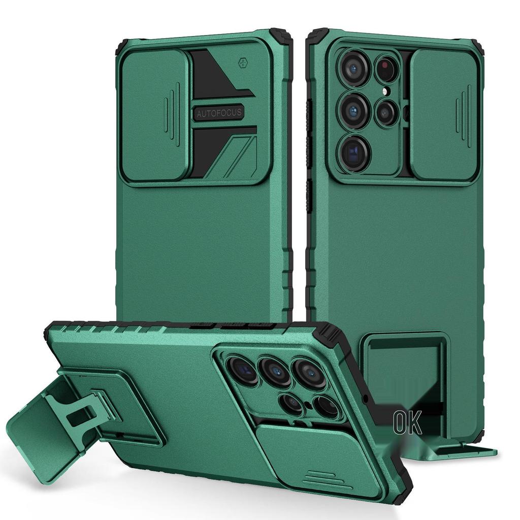 Kompatibel mit Samsung S26 Ultra Handyhülle, S25 Ultra 3D Ständer, S24 Ultra Push-Fenster, S23U Schutzhülle