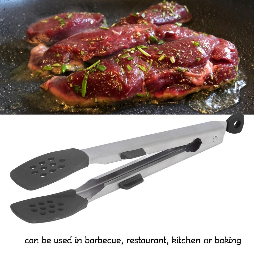Hanging Loop Kitchen Tongs Two Arms Cooking Tongs Practical Food Tongs Home Kitchen