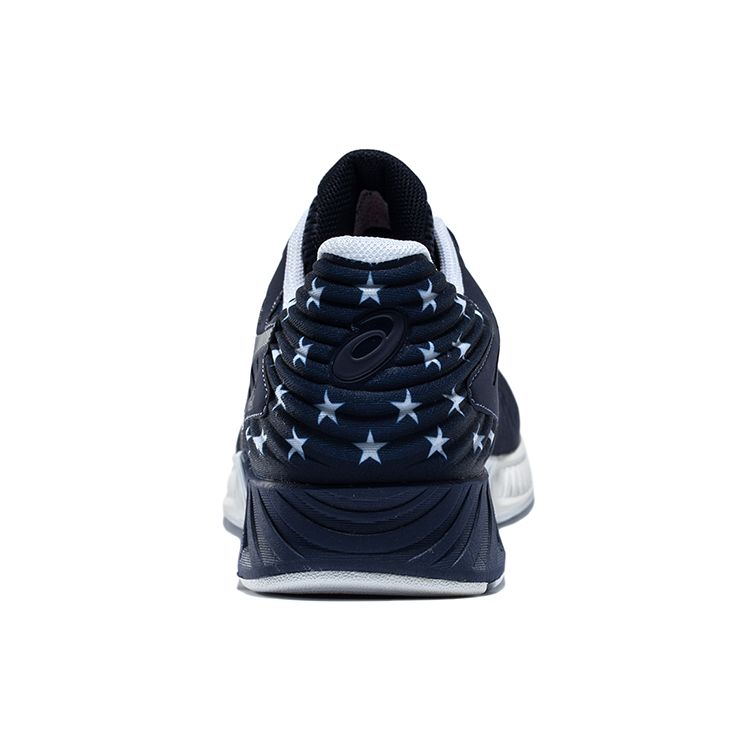 Asics Fuzex Comfortable Breathable Low-Top Running Shoes Men Sneakers Deep-Blue T6K0N-4923