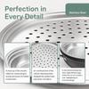 Universal Stainless Steel Steamer Tray 30/32/34cm Steamer Rack for Multi Cookware  for Dumplings