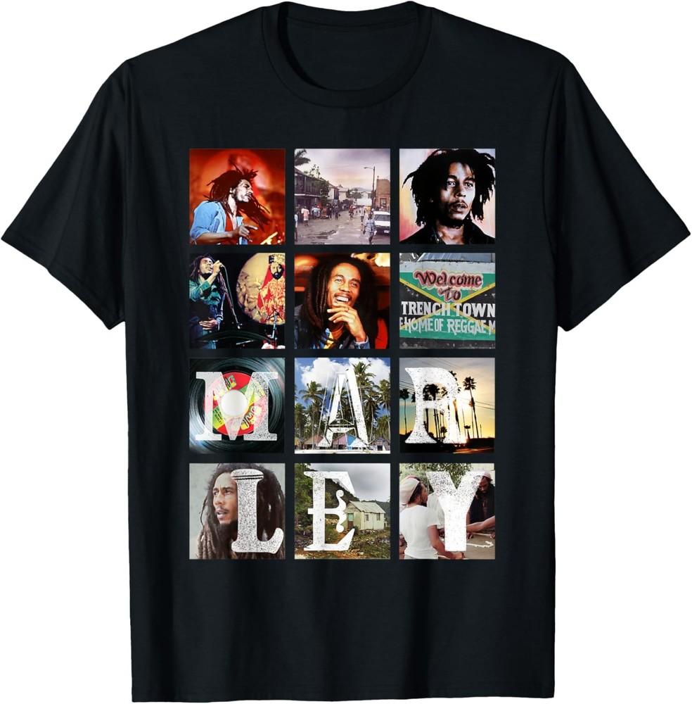 Bob Marley Block Images T-Shirt Unisex T-Shirt M
