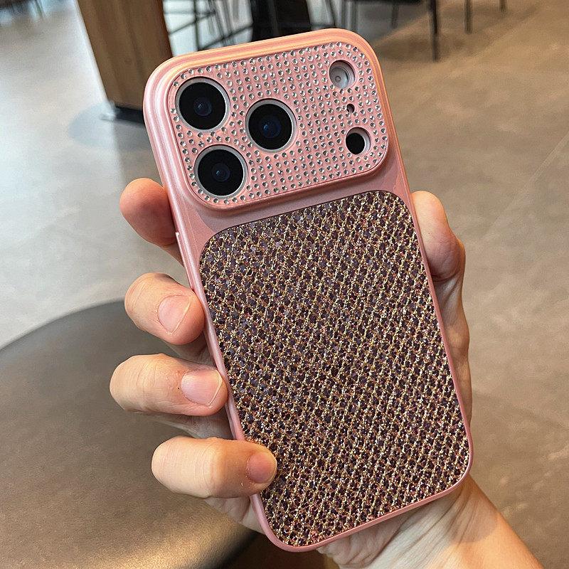 Compatible Case for iPhone 17 Pro Max: Luxury Sequin Design, 16 Large Window, 15 Rhinestone Lens, Fits 14/13 Models.
