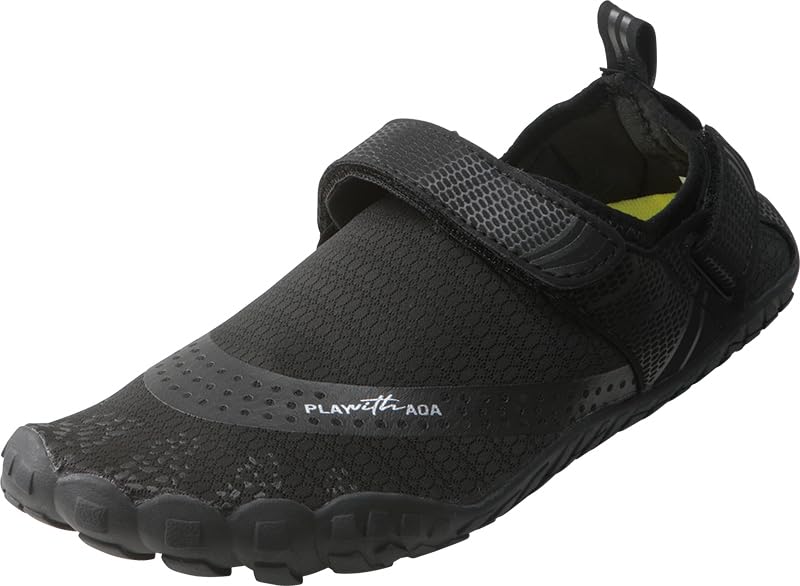 AQA Marine Sports Shoes, Amphibious Shoes, KW4474, Black, Size 25.0 Cm