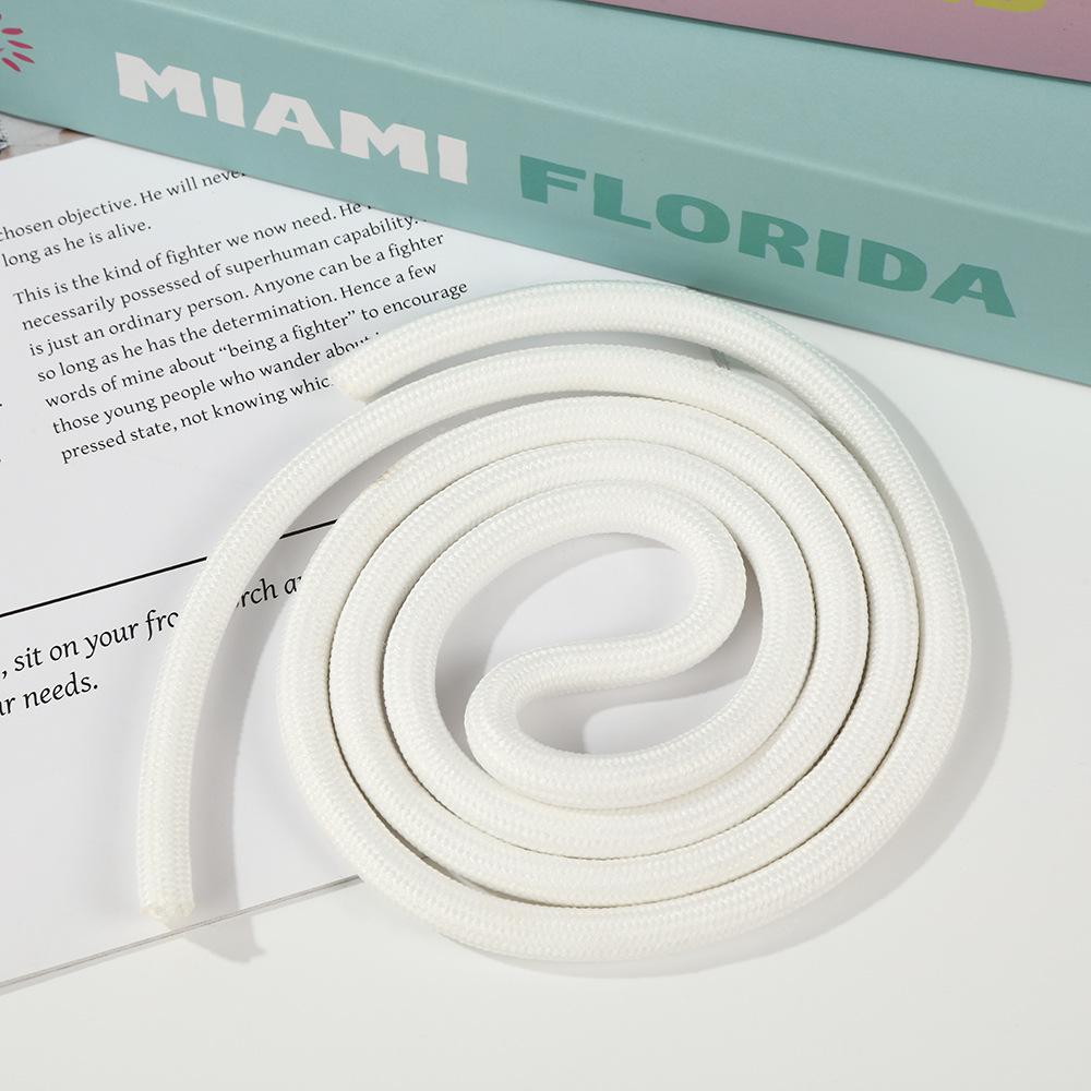 7MM Wear-Resistant Color Polyester Core-Spun Chinese Knot Braiding Rope for Handmade DIY Bag and Hanging Rope Projects.