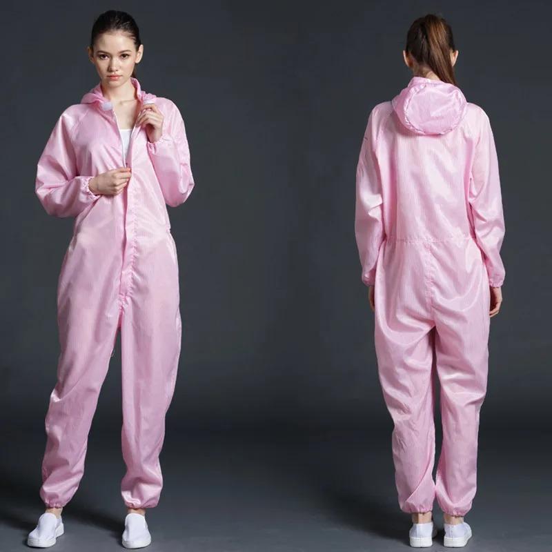 Einteiliger Overall Saubere Kleidung Kapuze Reinraumkleidung Saubere Lebensmittel Staubdicht Malerarbeiten Arbeitskleidung Unisex Schutzkleidung
