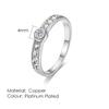 ZHOUYANG Ring For Women Simple Style Thin Rings Micro-inserts Cubic Zirconia Austrian crystal Fashion Jewelry R421 R062