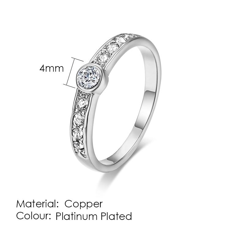 ZHOUYANG Ring For Women Simple Style Thin Rings Micro-inserts Cubic Zirconia Austrian crystal Fashion Jewelry R421 R062