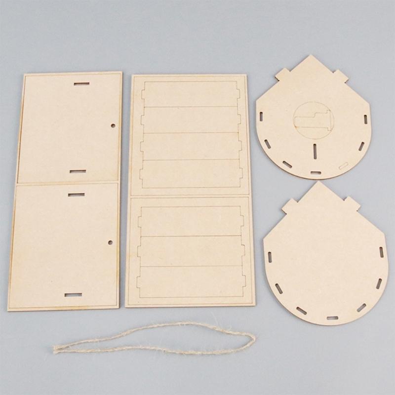Hands On Learning Bird House Making Set Easy to Assemble Wooden Bird Shed Craft Supplies For Children Students Education