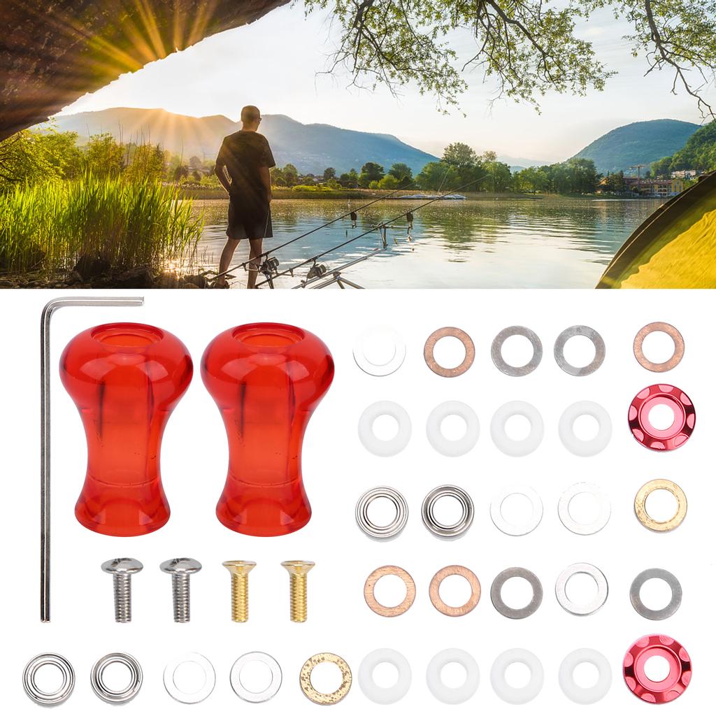 1Pair AMO Lure Fishing Reel Refit Handle Knob 27.5mm for Lowprofile Reel Spinning Reel