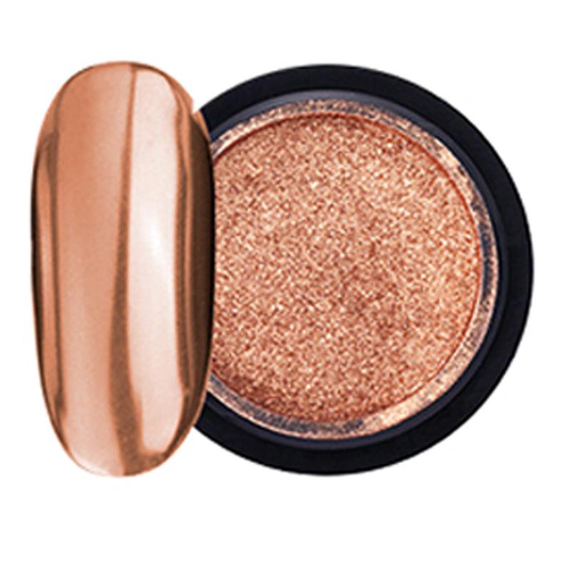 

Зеркальная пудра для ногтей Розовый Серебристый Золотой Шампанское Металлический эффект Дизайн ногтей Блеск Пыль