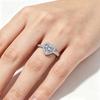S925 Sterling Silver 1.2 Carat Heart-Shaped Moissanite Ring with Certificate