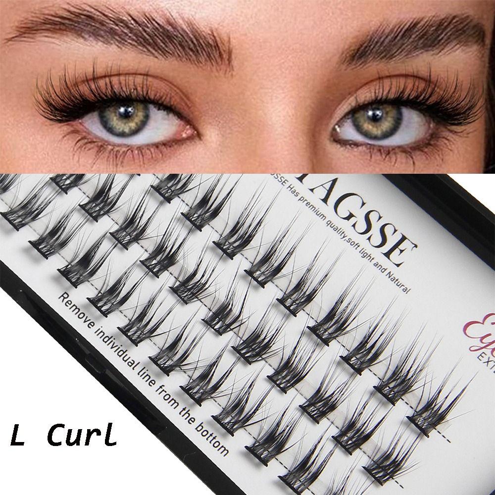 Wispy Cluster Lashes L Curl Eye Lashes Women's Fashion Individual Eyelashes DIY Eyelash Extension