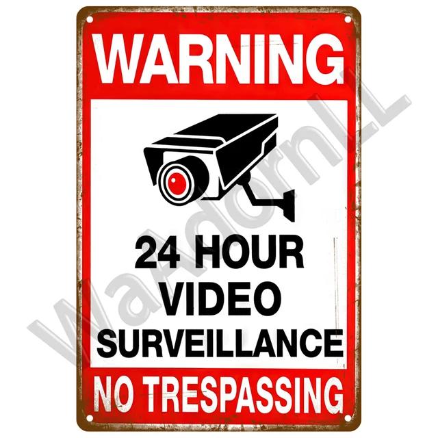 Vintage Retro Warning Tin Signs  Metal Caution Sign for Cafe Club Man Cave Pub Home Bars Coffee Shop  Wall Decor Art for Home