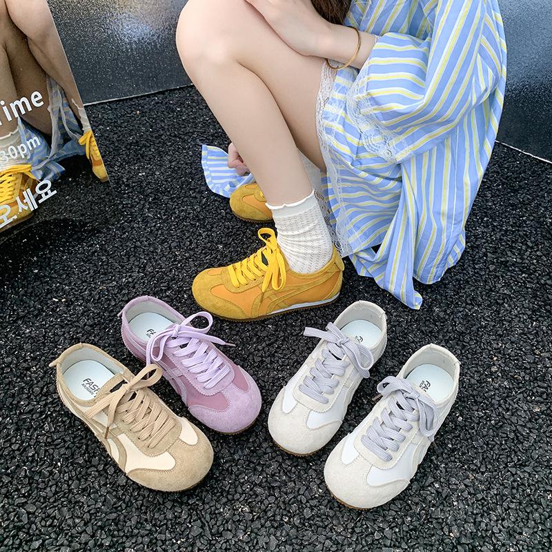 Retro deutsche Trainingsschuhe, kleine weiße Schuhe, Damen 2025 neue Sommer beliebte Damenschuhe, lässige Board-Schuhe, weich besohlte Forrest Gump Schuhe