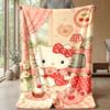 Soft Flannel Blanket Lightweight Cozy Bedroom Living Room CoverHello Kitty