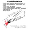 Stainless Steel Anti-scalding Pot Gripper Clip Silicone Non-slip Heat Resistant for Home Kitchen Cooking Bowl Handling Use