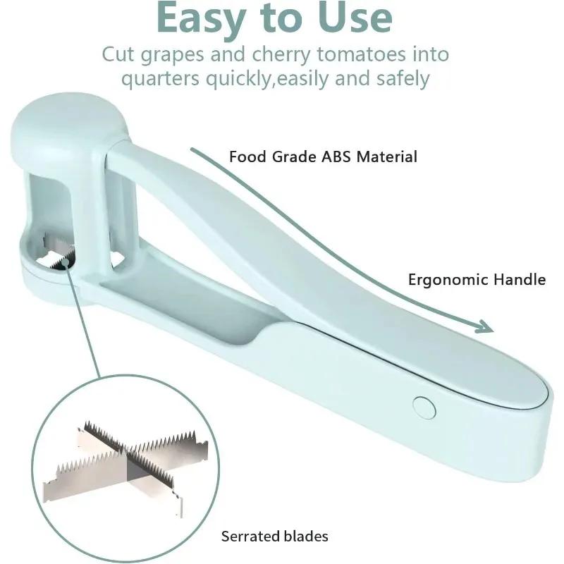 Fruit Accessories Kitchen Tool Fruit Cutter Cherry Grape Cutter Tomato Salad Tools Auto Vegetable Fruit Slicer Kitchen