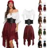 Dámska halloweenska renesančná sukňa Pinarese (top + opasok + sukňa)