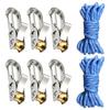6 Pack Tie Down Set Roller Tensioner Buckles Adjustable Design Paracord Adjuster Kit  Home Storage