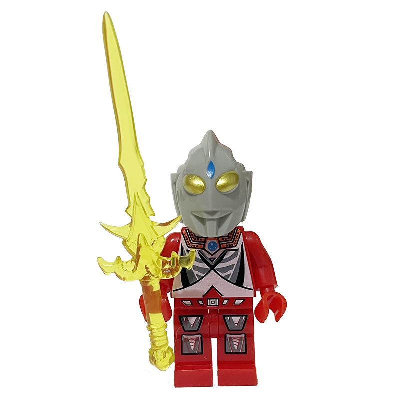 Ninja Warrior Superhero Doll With Weapon Single Building Block Assembly Toy