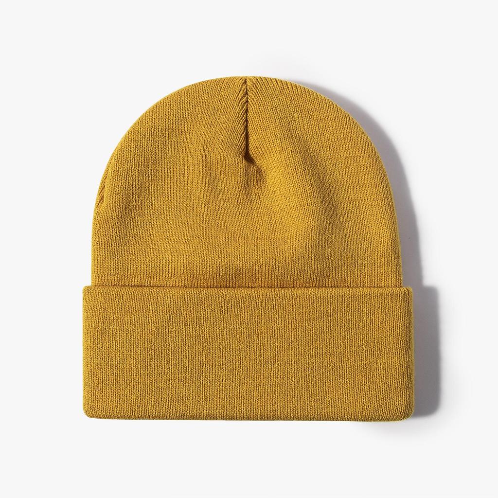 Unisex Korean-Style Embroidered Wool Beanie for Autumn/Winter – Slimming Look, Ideal for Outdoor Activities