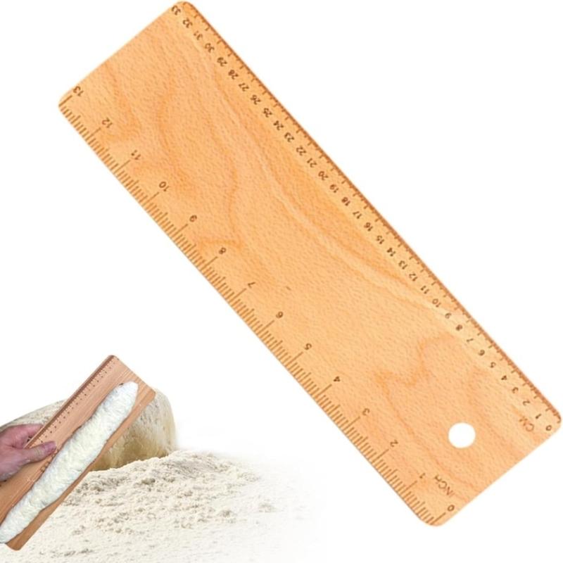Wooden Transfer Peel 15 Inch French Bread Flipping Board Dual Scale Baking Tool for Pizza Oven Home Kitchen