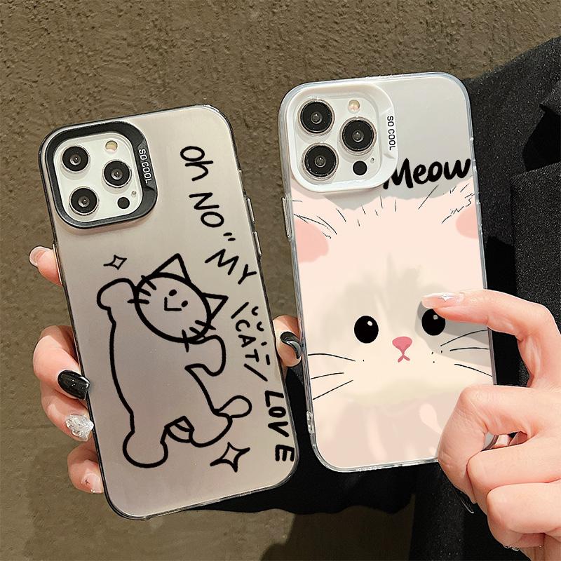 Silicone Case For Oppo A5X A6X A3X A5 A3 Pro A60 A79 iPhone 17 16 15 14 13 12 11 Samsung A07 A37 A57 Cover DIY Painted Cartoon Shockproof Phone Bumper