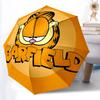 1PC Garfield Cat Pattern Automatic Folding Umbrella, Portable Collapsible Design, Casual Outdoor Accessory, For All Seasons Yy250912030