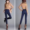 Vinter pluss fløyelsfortykning for kvinner, skinny bukser med høy midje, høy elastisk blyantSkinny lam Cashmere damebukser Leggins