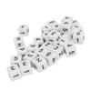 30PCS Dice Set 16mm 6 Sided Plastic Educational Number Dice Cubes for Math Games Table Games Board Games White