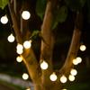 Guirnalda de luces solares para acampar al aire libre 200 Led pequeña bola de luz jardín decoración de fiesta de Navidad impermeable solar luz de cuento de hadas decoración del patio