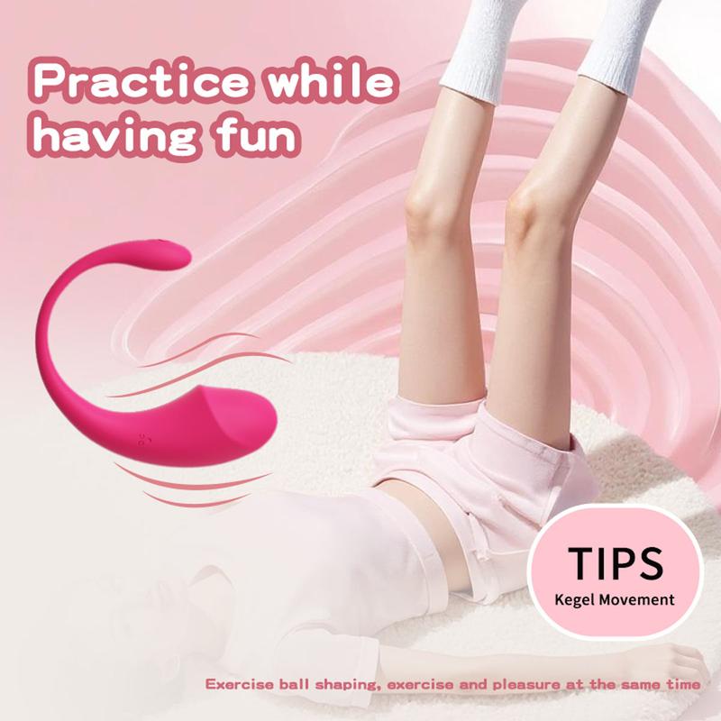 APP-Controlled Wireless Vibrator-Wearable Realistic Design Kegel Ball for Women USB Rechargeable Waterproof Long-Distance