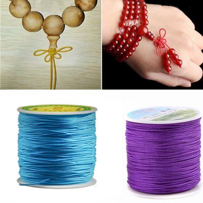 1mm 100m Nylon Makramee Chinesischer Knoten Kordel Armband Perlen Schmuckherstellung