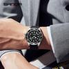 Sanda 7018 Green Silicone Water Ghost Men's Trendy Quartz Watch with Calendar