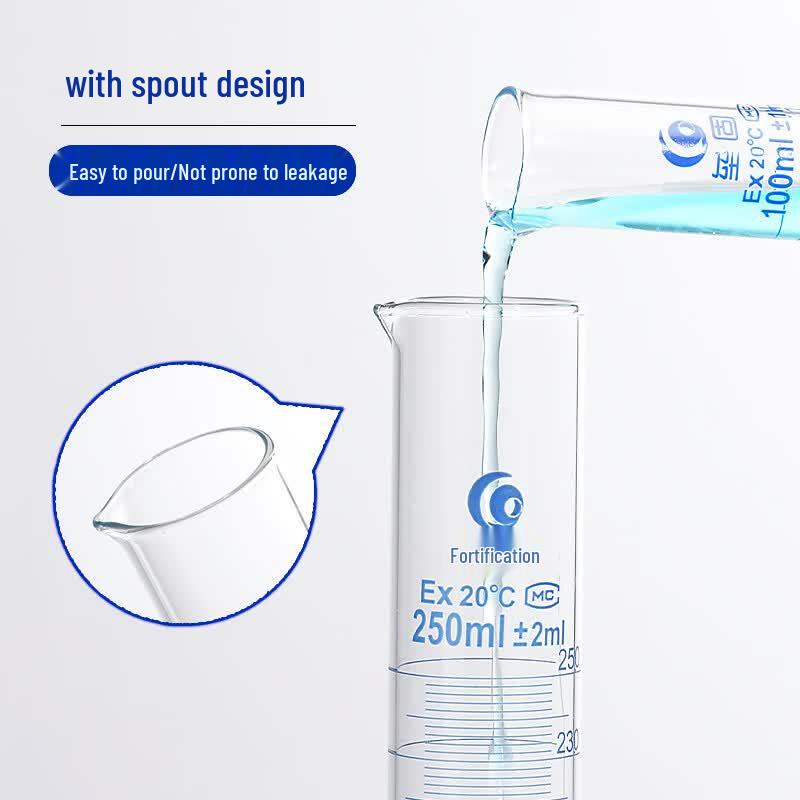 Leigu Round Bottom Borosilicate Glass Graduated Cylinder