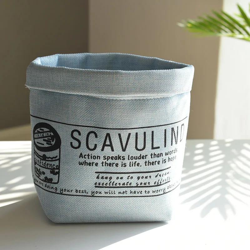 Nordic Cotton and Linen Art Storage Small Box Sundries Sundries Snacks Finishing Boxes Cloth Flower Pots Home Garden Supplies