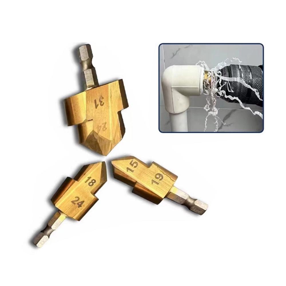 Hexagonal Handle 6.35MM PPR Lifting Drill Bit 20/25/32 Step Drill For Hydroelectric Water Pipe Drilling