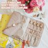 Foldable Travel Jewelry Bag Portable Necklace Earrings Rings Case Organizer Jewelry Storage Bag For Girls Journey Essentials